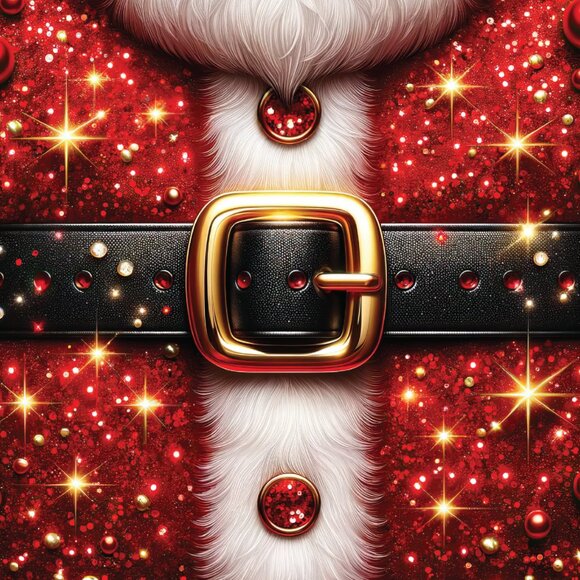 Sparkly Red Santa Suit Tumbler, Festive Red Santa Outfit Sparkly Tumbler - Picture 2 of 7